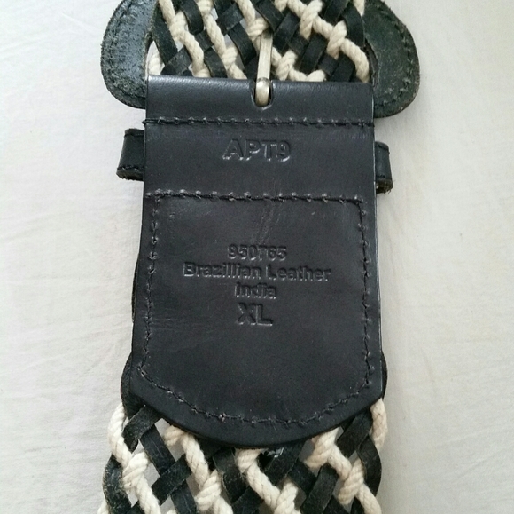 Leather Braided Belt XL - Picture 2 of 2